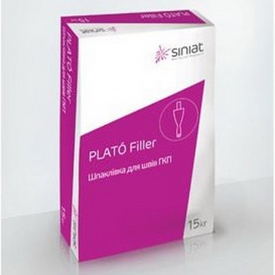 Гипсовая шпаклевка PLATO Filler, 15 кг.