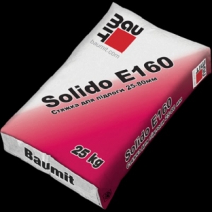 Стяжка цементно-піщана Baumit Solido E160, 25кг
