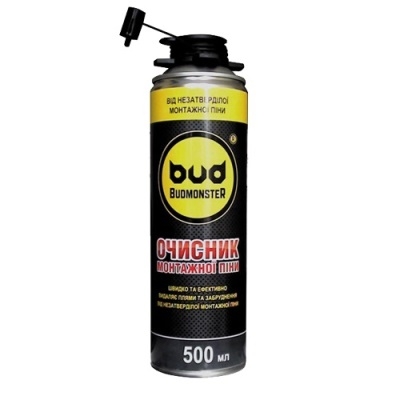 Очищувач монтажної піни BudMonster 500 мл.