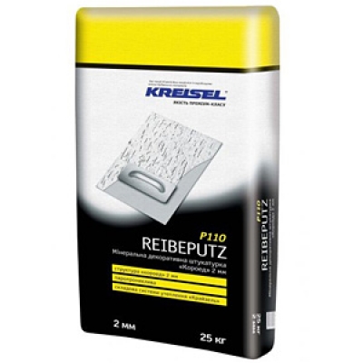 Штукатурка декор. минеральная короед Kreisel P110, 2,0мм, 25кг