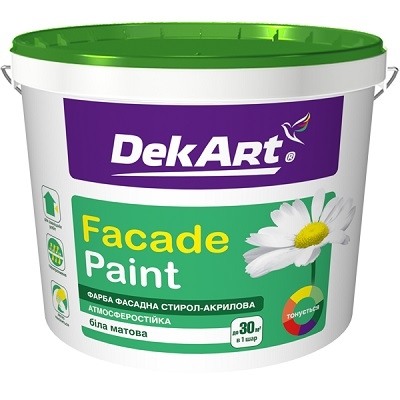 Краска фасадная «FACADE PAINT» ТМ DekArt 12,6кг