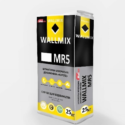 Штукатурка мінеральна декоративна Wallmix «Короїд» МR5, 25кг