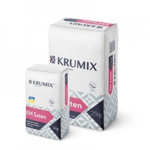 Шпаклівка гіпсова фінішна Saten KRUMIX 25кг