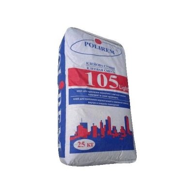 Клей для плитки Polirem 105 Light, 25 кг