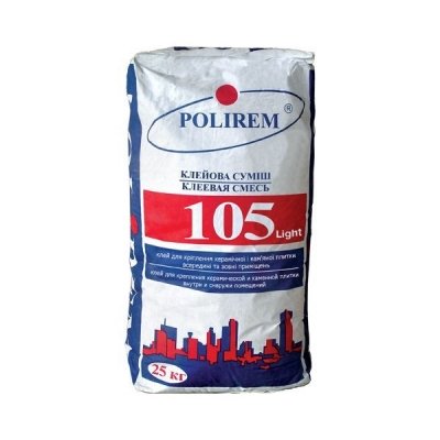 Клей для плитки Polirem 105 Light, 25 кг