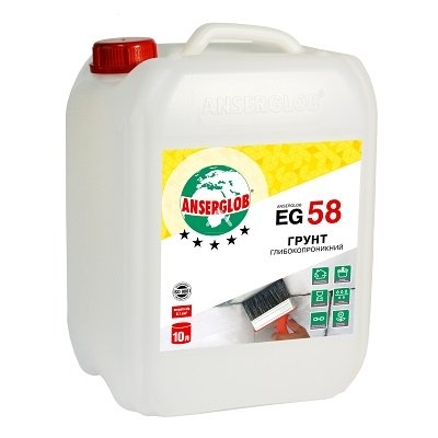 Грунтовка глубокого проникновения Anserglob EG 58, 10л
