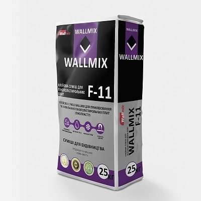 Клей для пінополістирольних плит WALLMIX F-11, 25кг