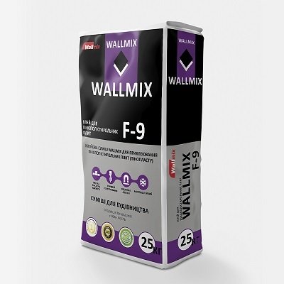 Клей для пінополістирольних плит WALLMIX F-9, 25кг