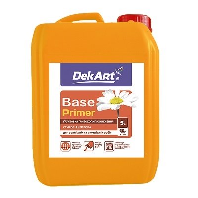 ГРУНТОВКА ГЛУБОКОГО ПРОНИКНОВЕНИЯ BASE ТМ DekArt 10л