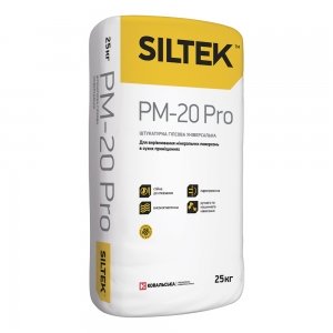 Штукатурка гіпсова машинного нанесення SILTEK PM-20 Pro, 25кг