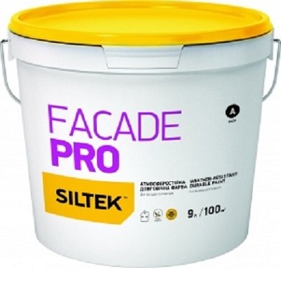 Фасадная краска Siltek FACADE PRO База А белая 9л