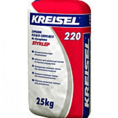 Клей для плит из пенополистирола STYRLEP 220, 25 кг