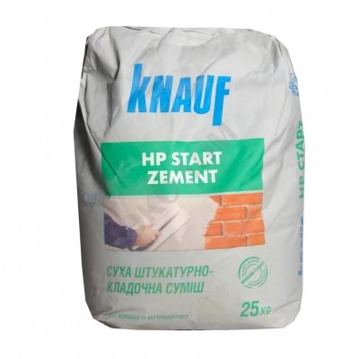 Смесь штукатурно-кладочная Knauf HP-Start Zement, 25 кг.