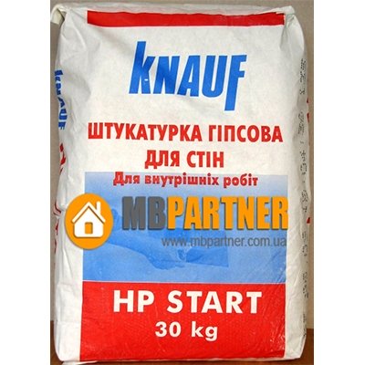 Гіпсова штукатурка KNAUF HP START, 30 кг.