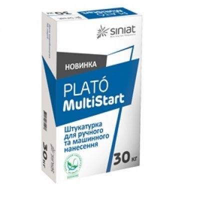 Гіпсова штукатурка для ручного та машинного нанесення PLATO MultiStart (аналог Knauf MP-75), 30 кг