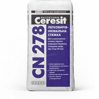 Cтяжка, що легко вирівнюється Ceresit CN 278, 25 кг.