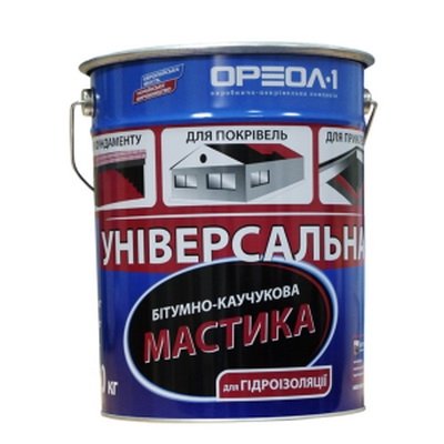 Мастика бітумно-каучукова Універсальна, 20 кг.